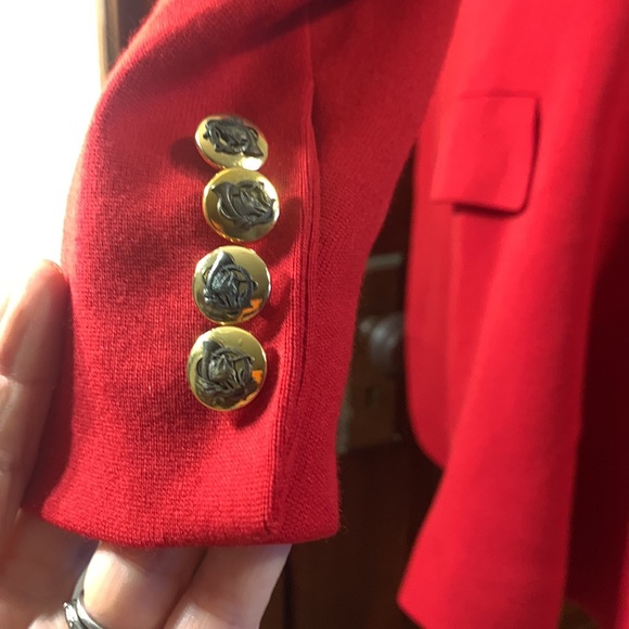 RALPH LAUREN PURPLE LABEL RED WOOL RIDING EQUESTRIAN HUNTING JACKET COAT - Picture 11 of 16